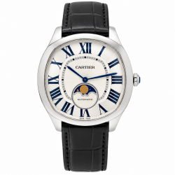 Cartier Drive 41MM WSNM0008 Moonphase White Dial Watch